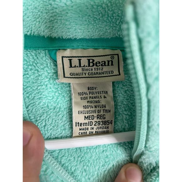 L.L. Bean Jacket Sweatshirt womens zip up fleece medium 0720 - Picture 4 of 7